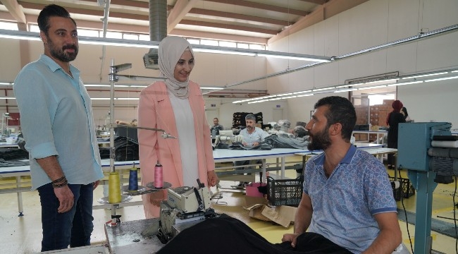 Başkan Çakmak tekstil fabrikası çalışanlarını ziyaret etti