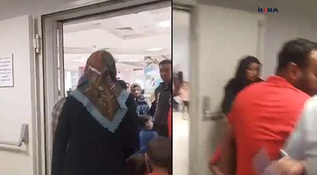 Hastane personeli ve hasta yakınları arasında arbede 