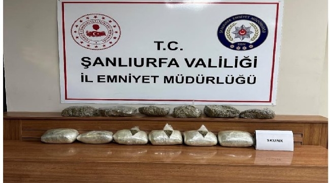 Şanlıurfa'da uyuşturucu operasyonu: 2 gözaltı 