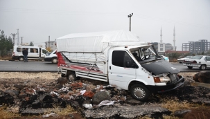 Siverek'te öğrenci servisi kamyonetle çarpıştı: 14 yaralı