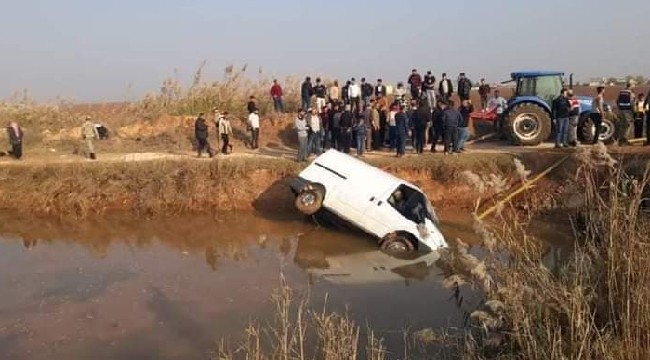 Şanlıurfa'da göçmenleri taşıyan minibüs kanala düştü: 6 ölü