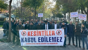 Siverek'te elektrik kesintileri protesto edildi