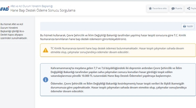 10 bin lira deprem yardımı alıp alamayacağınızı öğrenin