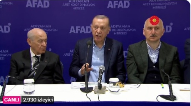 Cumhurbaşkanı Erdoğan: Adıyaman'da arzu ettiğimiz etkinlikte çalışma yürütemedik