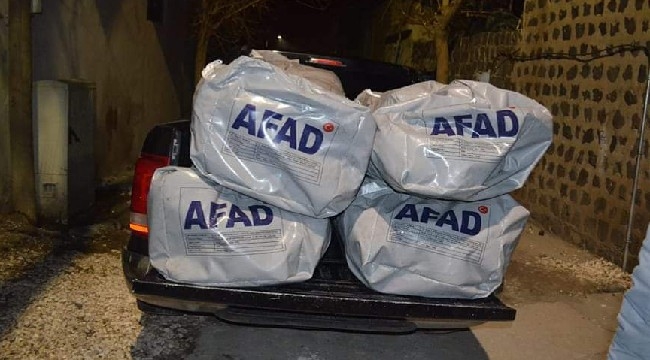 Siverek'te 4 adet AFAD çadırına el konuldu