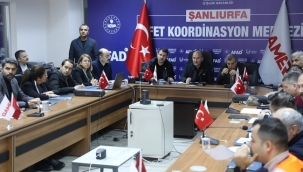 Bakanlar sel felaketinin ardından Urfa'ya geldi