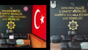 Şanlıurfa'da 32 kilo 250 gram skunk ele geçirildi