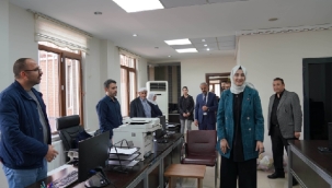 Başkan Çakmak birimleri gezerek çalışanlarla bayramlaştı