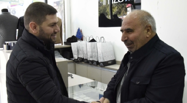 Mustafa Hakkı Bucak esnafları ziyaret etti