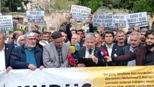 Şanlıurfa'da "Dünya Kudüs Günü" basın açıklaması düzenlendi