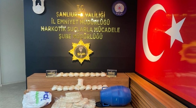 Şanlıurfa'da uyuşturucu operasyonu: 3 gözaltı