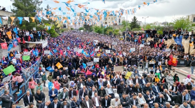 Siverek'te binlerce kişi Türkiye Yüzyılı için tek yürek 