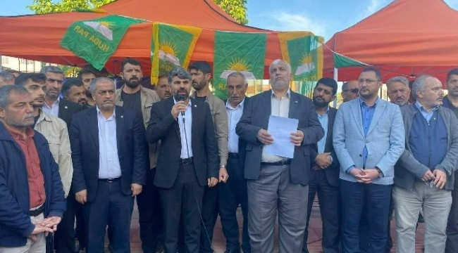 HÜDA PAR seçim bürosuna yapılan saldırıya tepki 