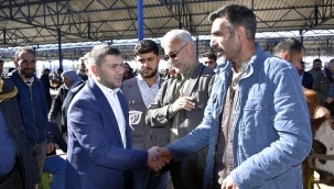 Mustafa Hakkı Bucak, Siverek Hayvan Pazarını ziyaret etti