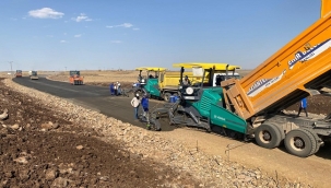 Siverek Organize Sanayi Bölgesi'nde asfalt çalışması başladı