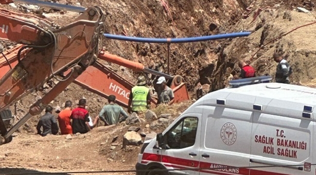 Siverek'te göçük altında kalan işçi yaralandı