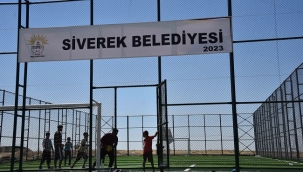 Siverek kırsalına 15 yeni çim sahası daha yapıldı