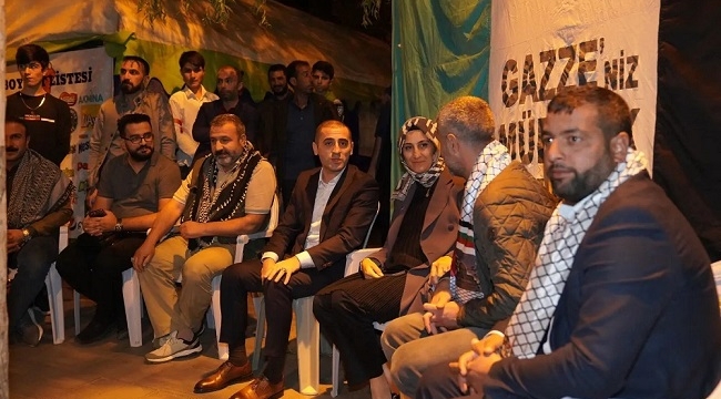 Siverek Kaymakamı Aydemir, Gazze Çadırı'nı ziyaret etti
