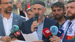 HÜDA PAR'dan Gazze İçin Düzenlenen Dua, Basın Açıklaması ve Yürüyüşe Destek