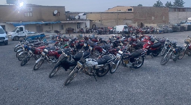 Siverek'te çalıntı motosiklet operasyonu