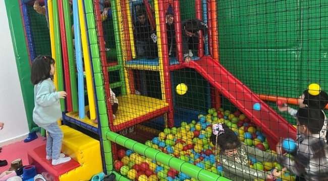 Türkan Koyuncu Anaokulu oyun salonuna kavuştu