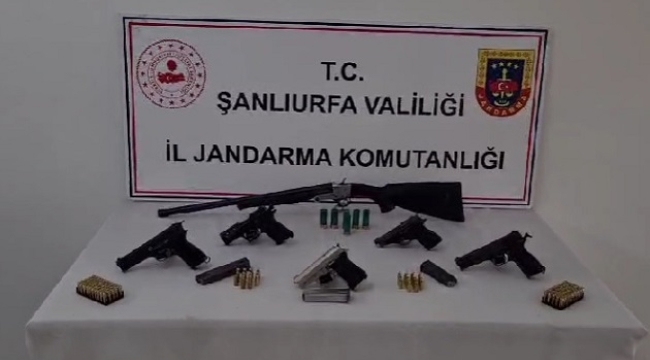 Urfa'da suç örgütüne operasyon: silah ve mühimmat ele geçirildi