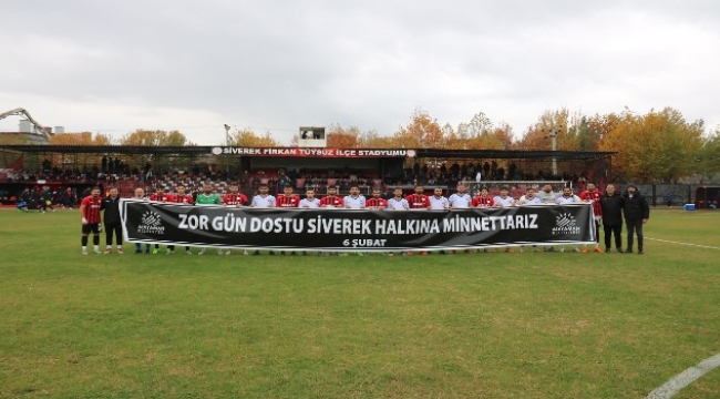 Adıyaman Belediyespor'dan Siverek halkına minnettarlık örneği
