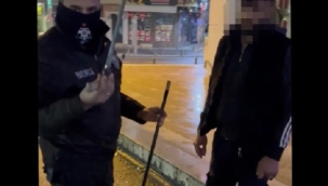 Şanlıurfa'da baston görünümlü bıçak ele geçirildi (Videolu)