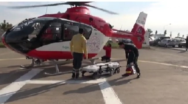 Silopi'den bir hasta ambulans uçakla Urfa'ya sevk edildi