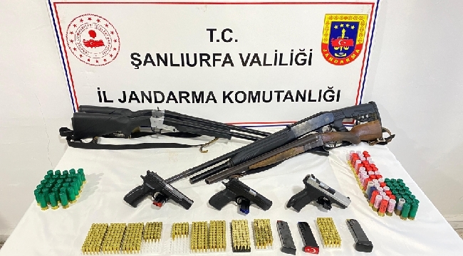 Urfa'da ruhsatsız silah bulunduranlara operasyon: 5 gözaltı