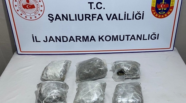 Siverek'te uyuşturucu madde ve silah ele geçirildi
