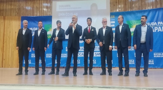 Yapıcıoglu: Urfa Büyükşehir Belediye Başkan Adayımız Emin Özaslan