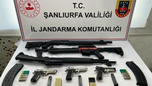 Şanlıurfa'da çok sayıda silah ve mühimmat ele geçirildi