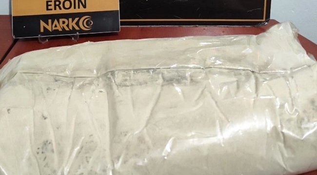 Şanlıurfa'da 3 kilo 100 gram eroin ele geçirildi