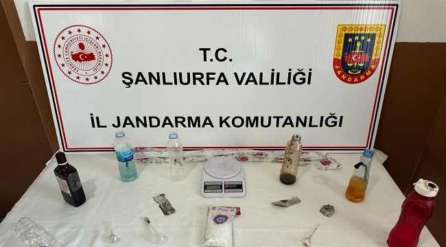 Siverek'te tabanca ve uyuşturucu ele geçirildi