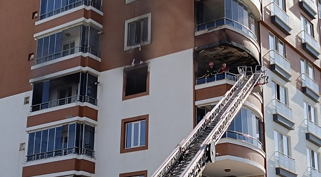 Siverek'te apartman dairesinde korkutan yangın