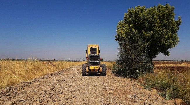 Siverek kırsalında mahalle içi yol sorunu çözüme kavuşuyor