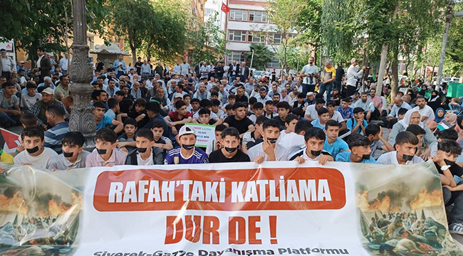 Siverek'te Filistin direnişine destek sürüyor