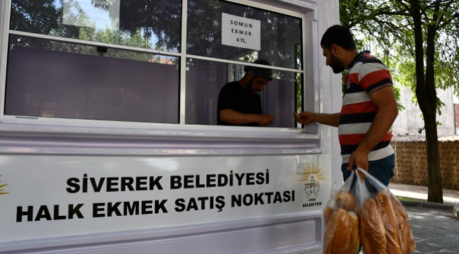 Siverek'te halk ekmek satışı başladı