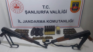 Siverek'te silah ve mühimmat ele geçirildi