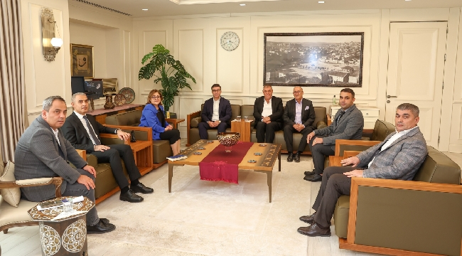 Başkan Bucak'tan Başkan Şahin'e önemli ziyaret 