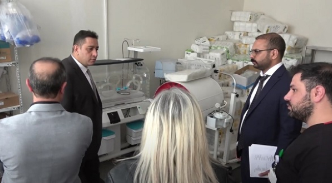 Doç. Dr. Solmaz, Siverek Devlet Hastanesinde incelemede bulundu