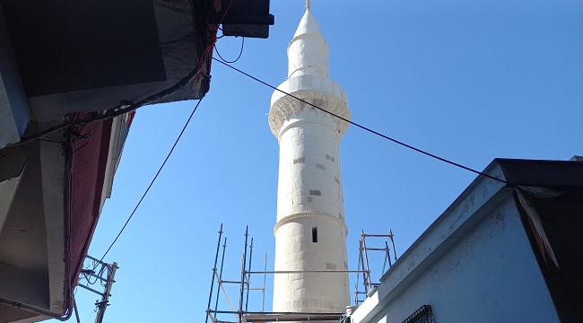 Siverek Sulu Camii Minaresi yeniden yükseldi