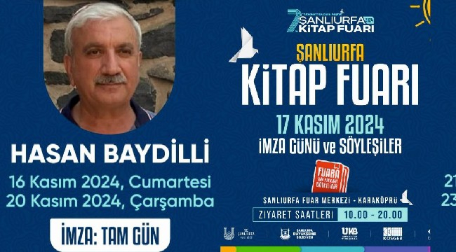 Siverekli Yazarlar, Şanlıurfa'da Kitap Fuarı'nda olacak 