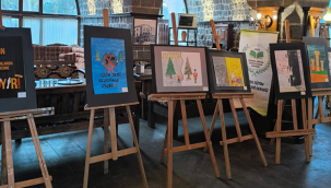 Siverek'te silaha karşı resim sergisi