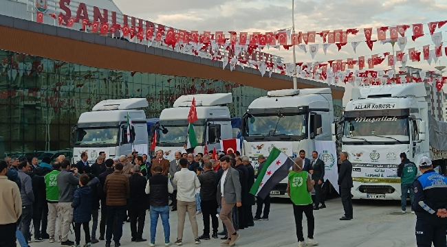 Urfa'dan bir köprü: Şam, Halep ve Humus'a yardım 
