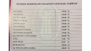 Siverek'te berber ücretlerine zam: Yeni tarifeler açıklandı