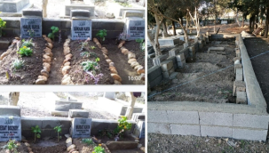 Adana'da 1998 yılında hayatını kaybeden Siverekli 7 çocuğun mezarları yenilendi