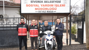 Siverek Belediyesi'nden engellilere motosiklet desteği