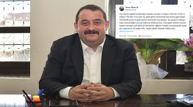 Alhas'tan YRP'ye sert yanıt: siyasi şov yapmayın, harcamaları siz daha iyi biliyorsunuz